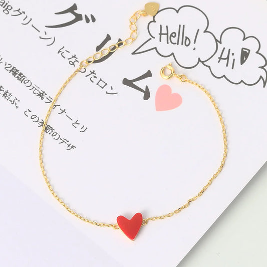 Red Heart Coral Bracelet