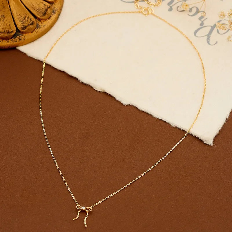 Satin Bow Necklace