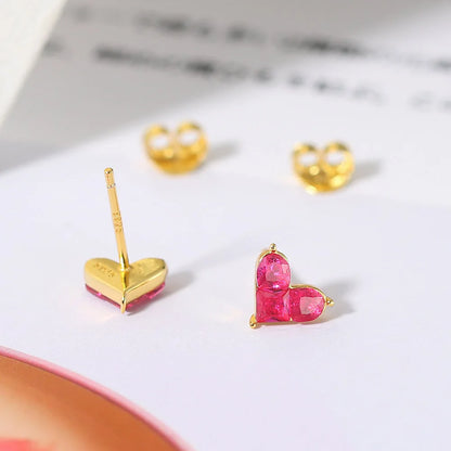 Red Heart Earrings