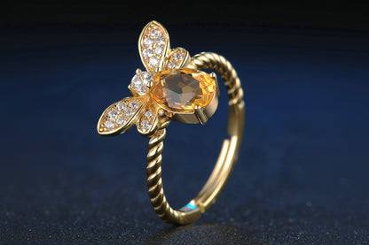Bee Citrine Jewelry Set