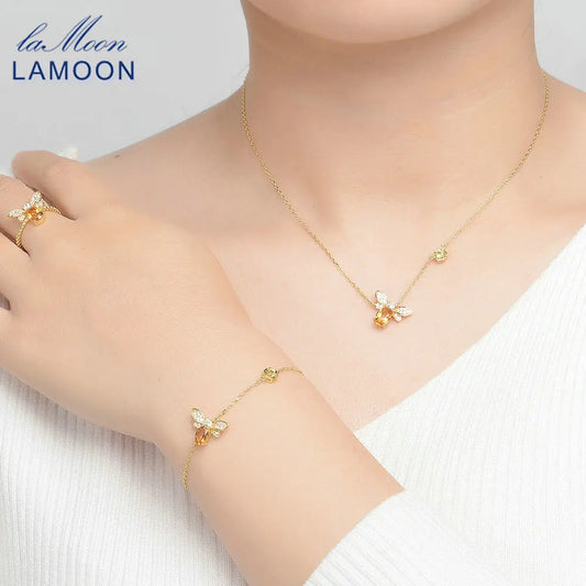 Bee Citrine Jewelry Set