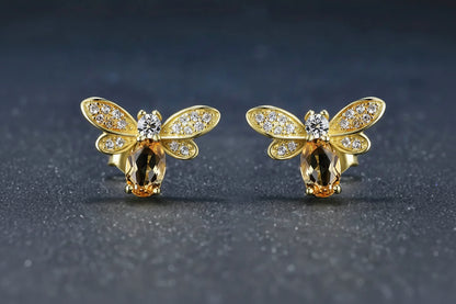 Bee Citrine Jewelry Set