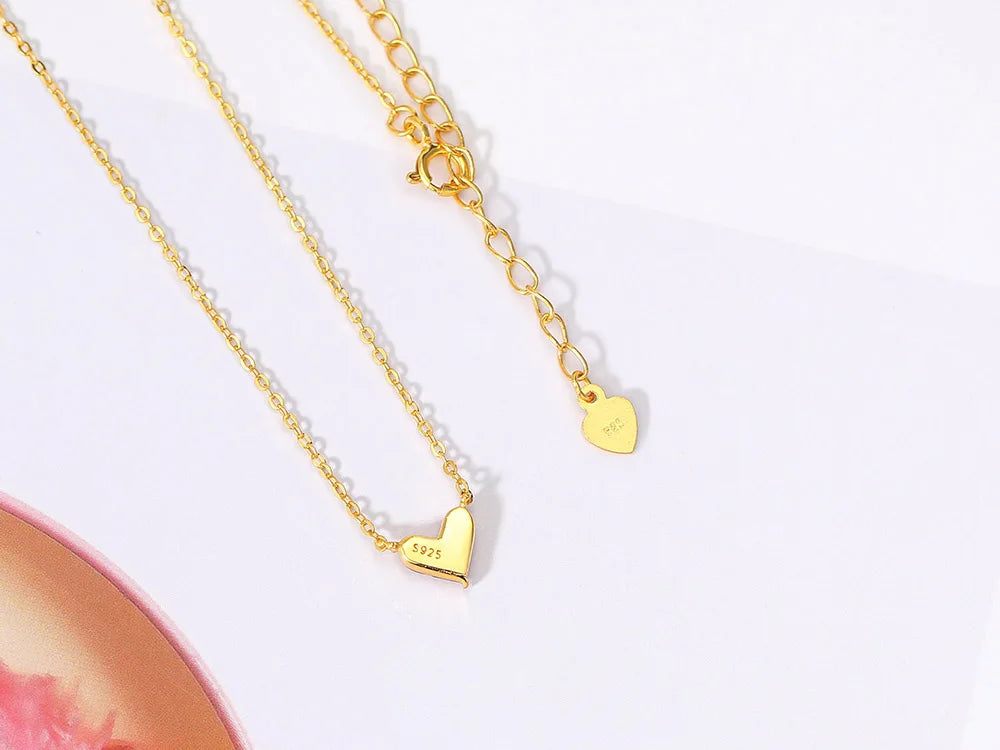 Cute Heart Corundum Jewelry Set