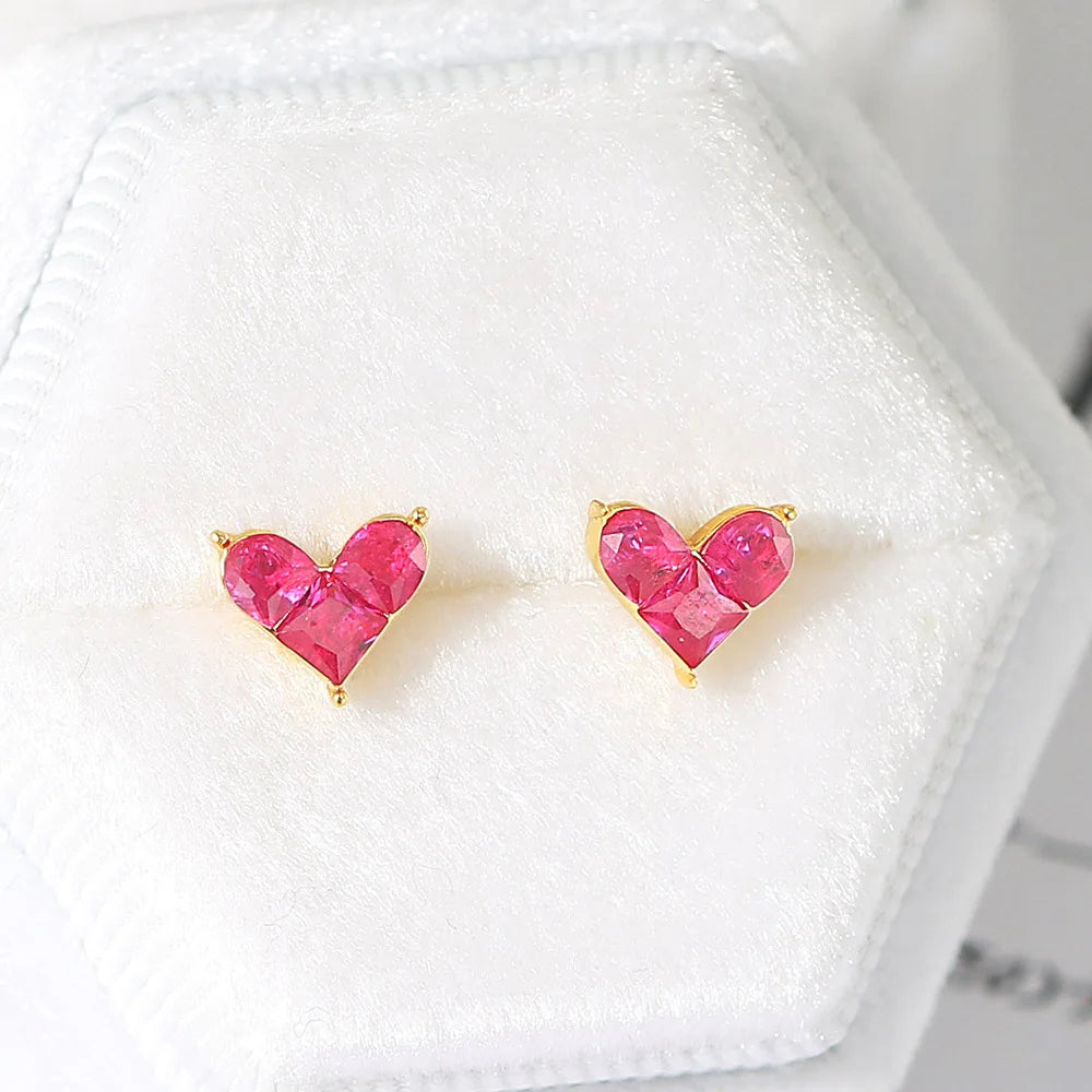 Mini Heart Silver Earring