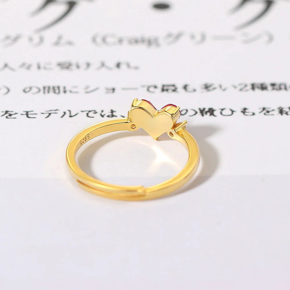 Minimalist Heart Ring for Women – Sterling Silver Everyday Jewelry