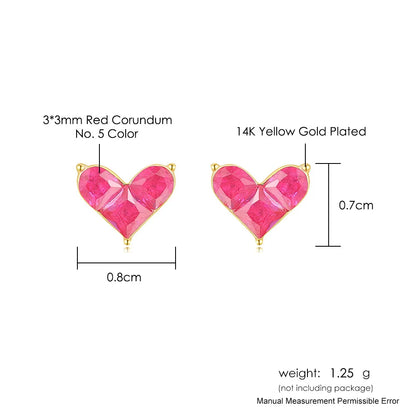 Red Heart Earrings