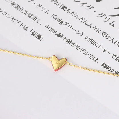 Red Heart Coral Bracelet