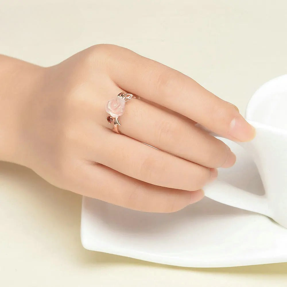 Rose Gold-Plated Pink Paw Ring – Perfect Gift for Animal Lovers