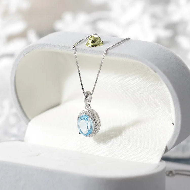 Blue Topaz Necklace