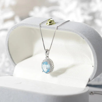 Blue Topaz Necklace