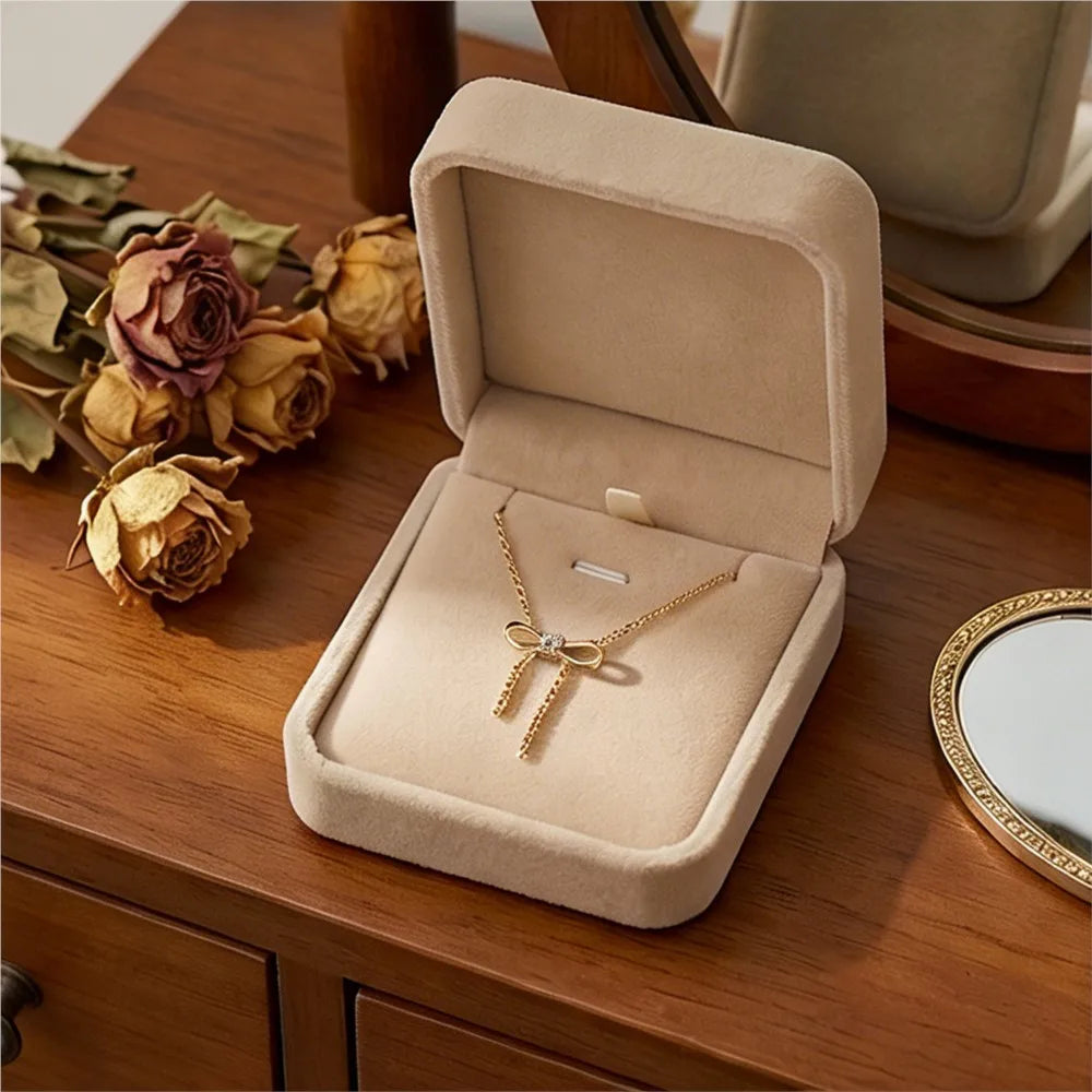 Satin Bow Necklace