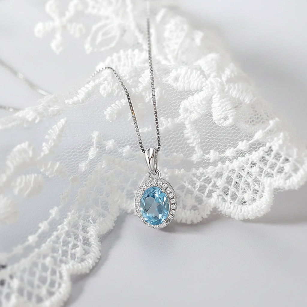 Blue Topaz Necklace