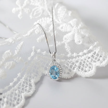 Blue Topaz Necklace