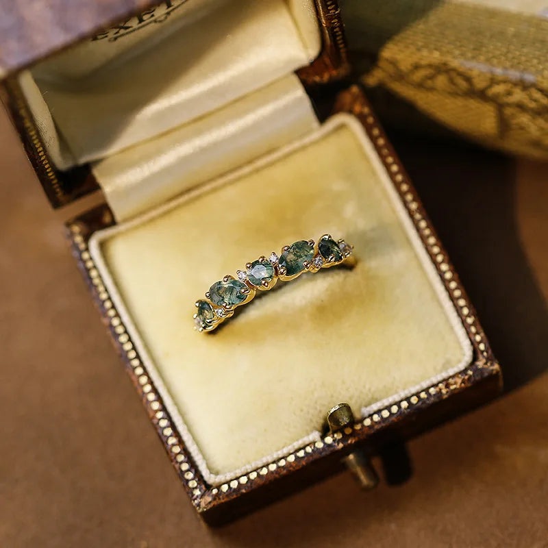Fernleaf Topaz Ring