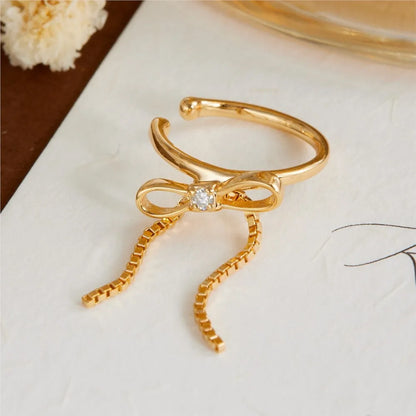 Satin Bow Ear Cuff