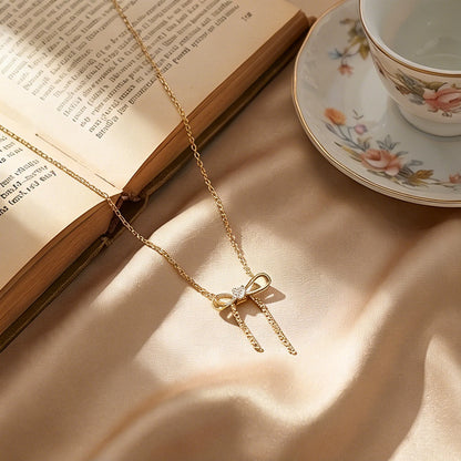 Satin Bow Necklace