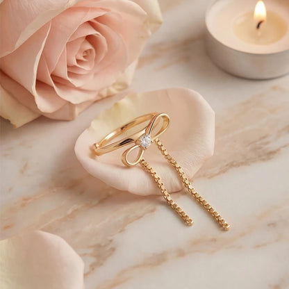 Satin Bow Ear Cuff