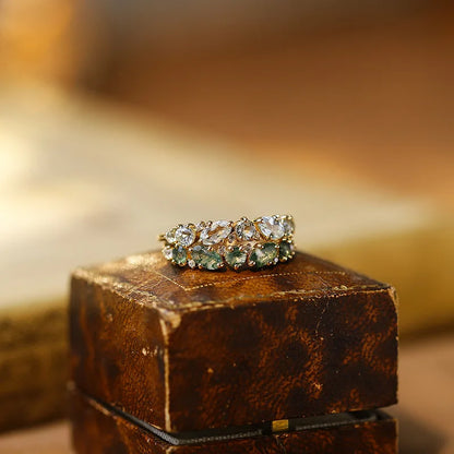 Fernleaf Topaz Ring