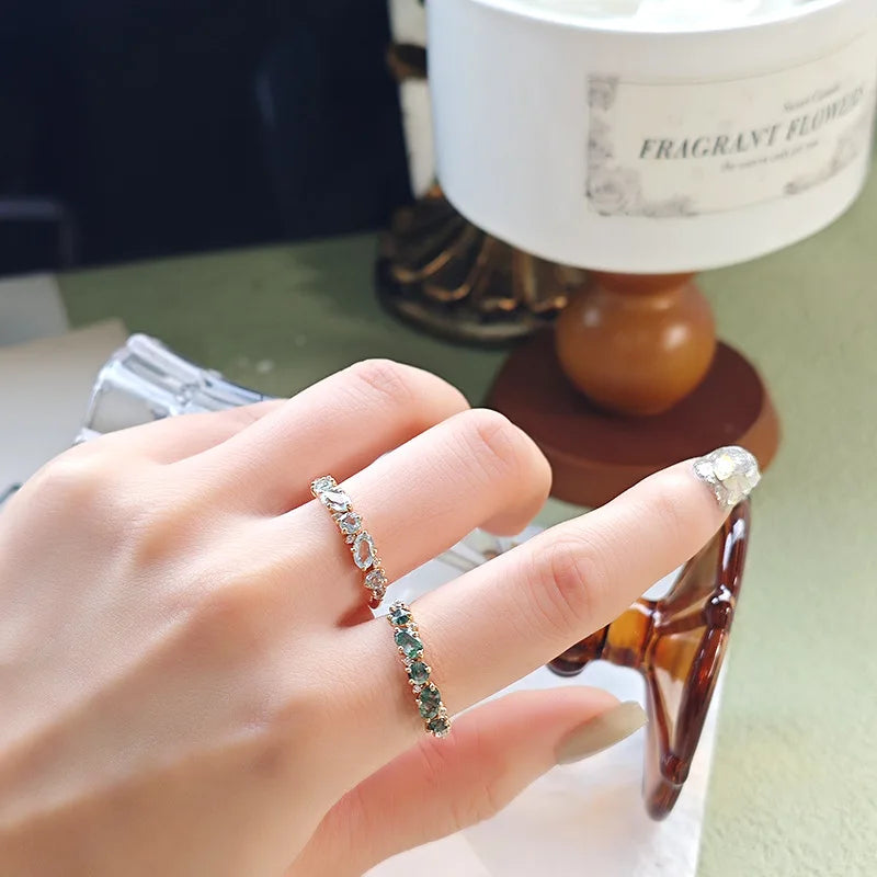 Fernleaf Topaz Ring
