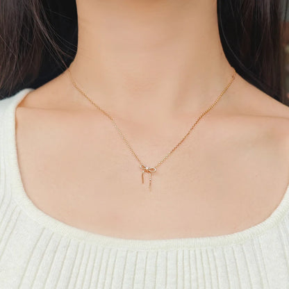 Satin Bow Necklace