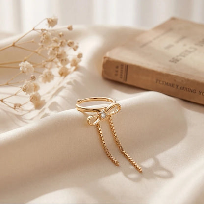 Satin Bow Ear Cuff