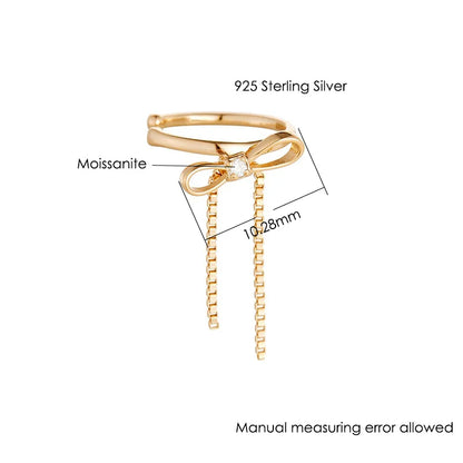 Satin Bow Ear Cuff