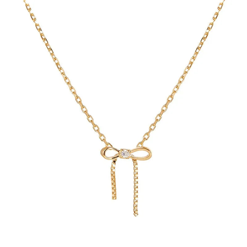 Satin Bow Necklace