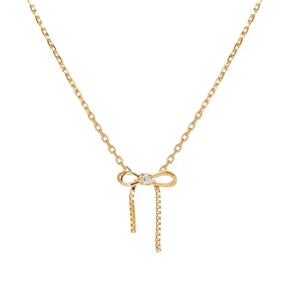 Satin Bow Necklace
