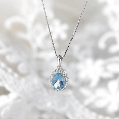 Blue Topaz Necklace