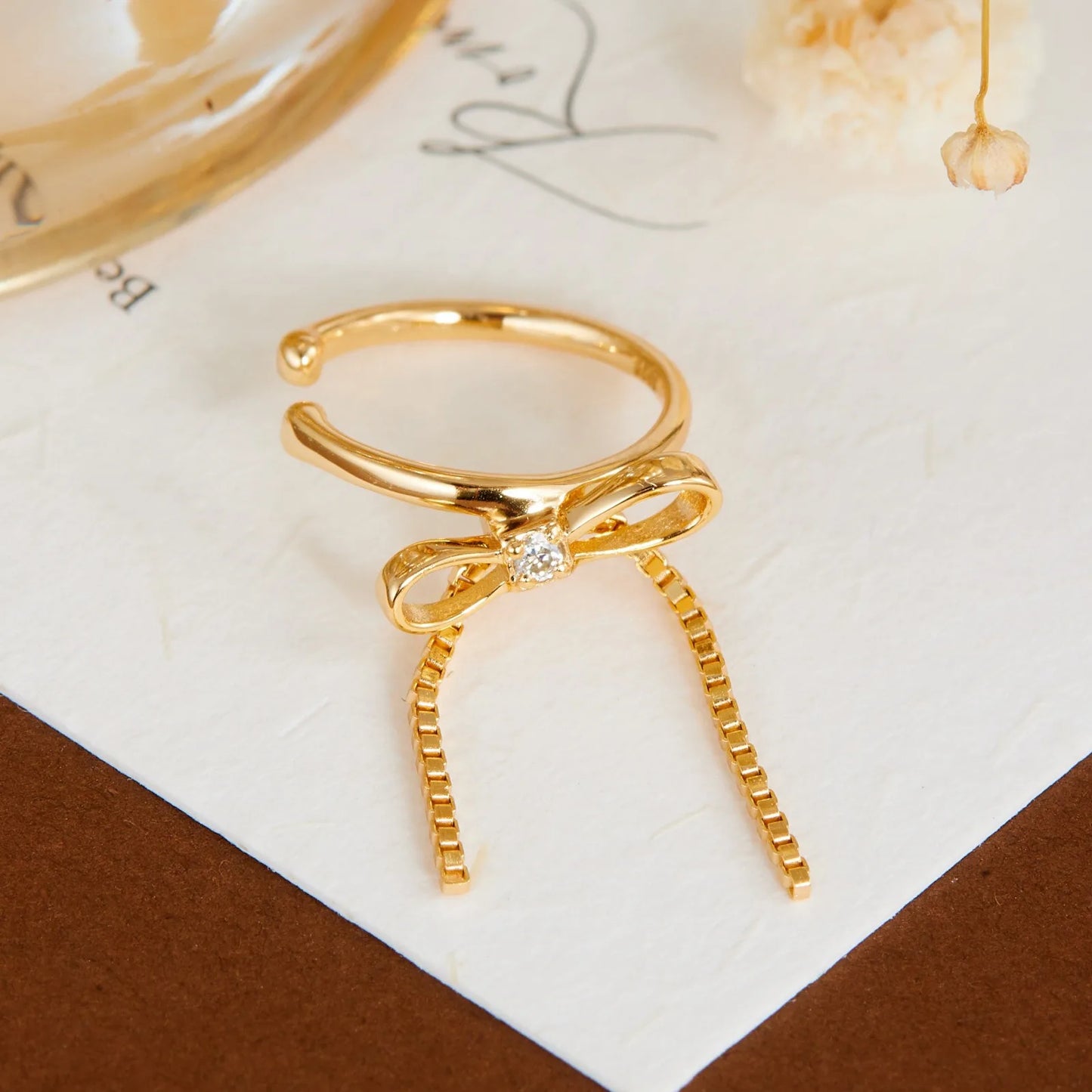 Satin Bow Ear Cuff