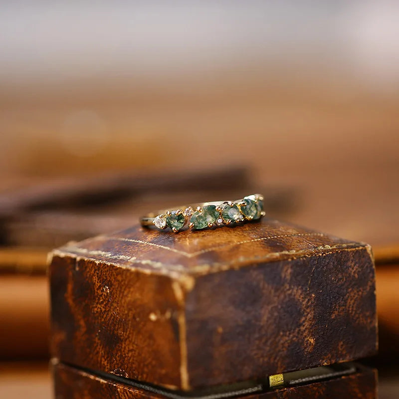 Fernleaf Topaz Ring