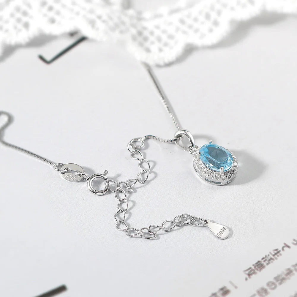 Blue Topaz Necklace