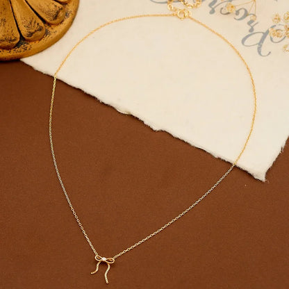 Satin Bow Necklace