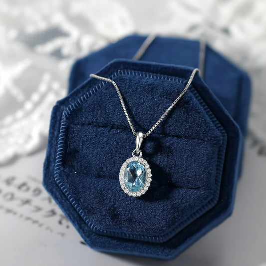 Blue Topaz Necklace