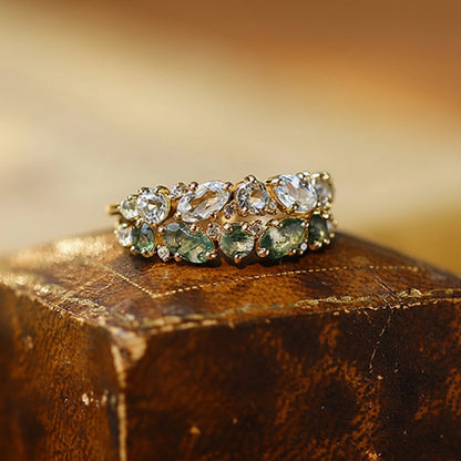 Fernleaf Topaz Ring