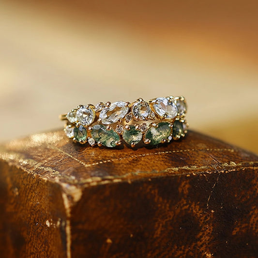 Fernleaf Topaz Ring