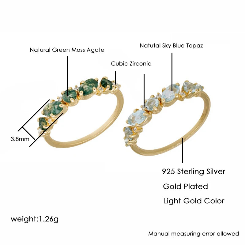 Fernleaf Topaz Ring