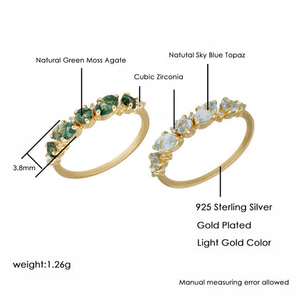 Fernleaf Topaz Ring
