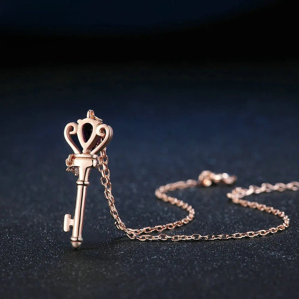 Amethyst Teardrop Charm Bracelet